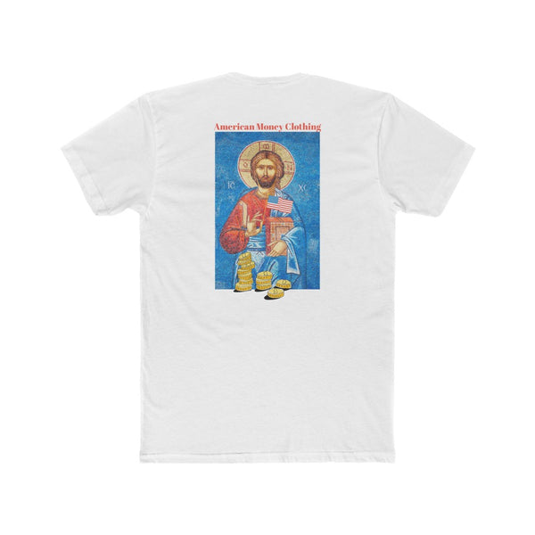 Men's Cotton Crew Tee - "God Bless America"